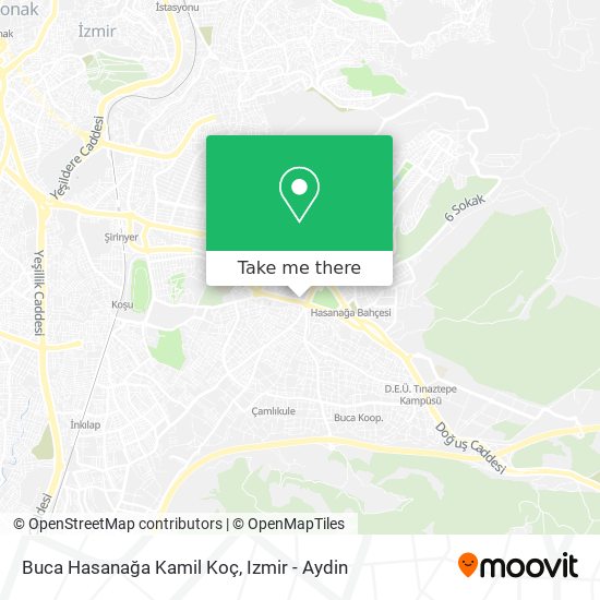 Buca Hasanağa Kamil Koç map