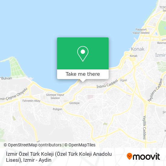 İzmir Özel Türk Koleji (Özel Türk Koleji Anadolu Lisesi) map