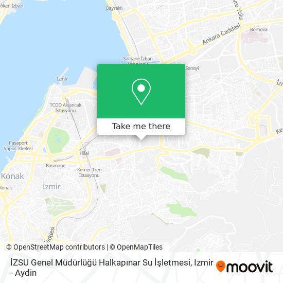 İZSU Genel Müdürlüğü Halkapınar Su İşletmesi map