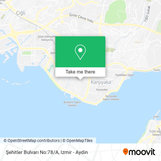 Şehitler Bulvarı No:78/A map