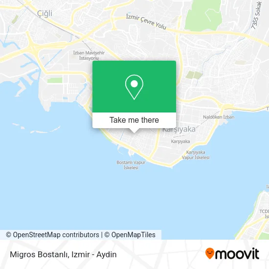 Migros Bostanlı map