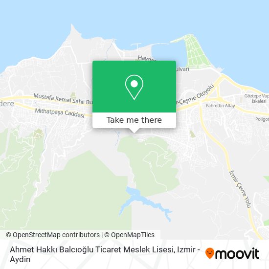 Ahmet Hakkı Balcıoğlu Ticaret Meslek Lisesi map