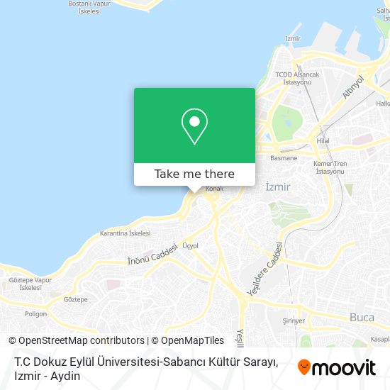 T.C Dokuz Eylül Üniversitesi-Sabancı Kültür Sarayı map