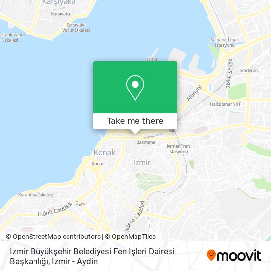Izmir Büyükşehir Belediyesi Fen Işleri Dairesi Başkanlığı map