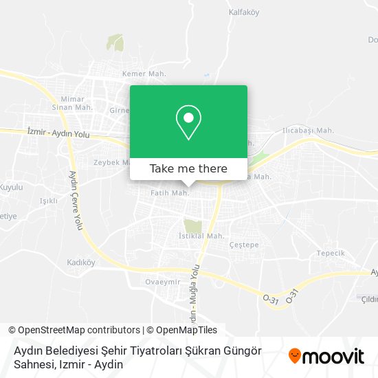 Aydın Belediyesi Şehir Tiyatroları Şükran Güngör Sahnesi map