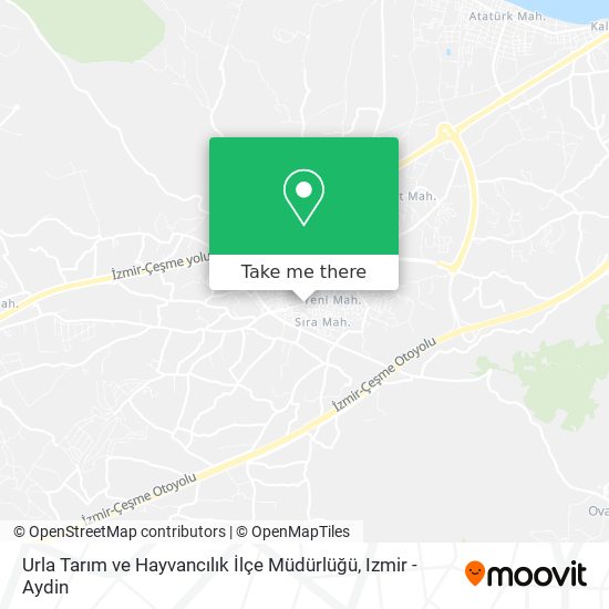 Urla Tarım ve Hayvancılık İlçe Müdürlüğü map