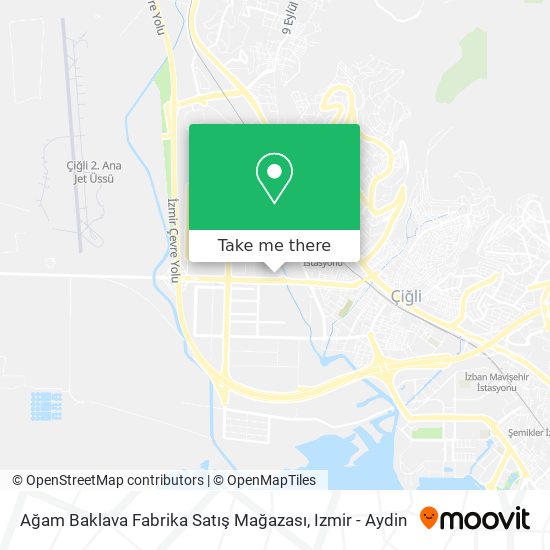 Ağam Baklava Fabrika Satış Mağazası map