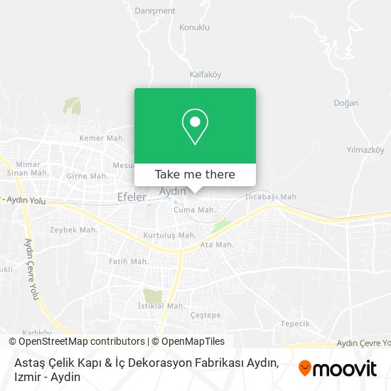 Astaş Çelik Kapı & İç Dekorasyon Fabrikası Aydın map