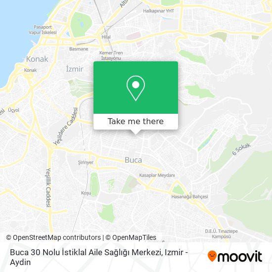 Buca 30 Nolu İstiklal Aile Sağlığı Merkezi map