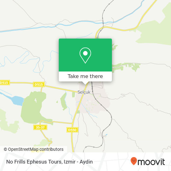 No Frills Ephesus Tours map