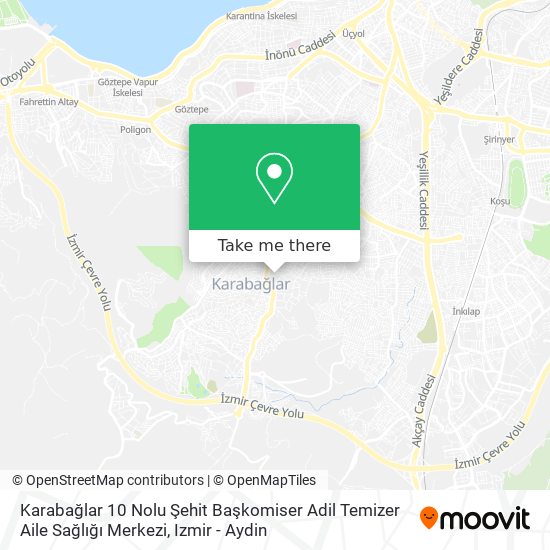 Karabağlar 10 Nolu Şehit Başkomiser Adil Temizer Aile Sağlığı Merkezi map