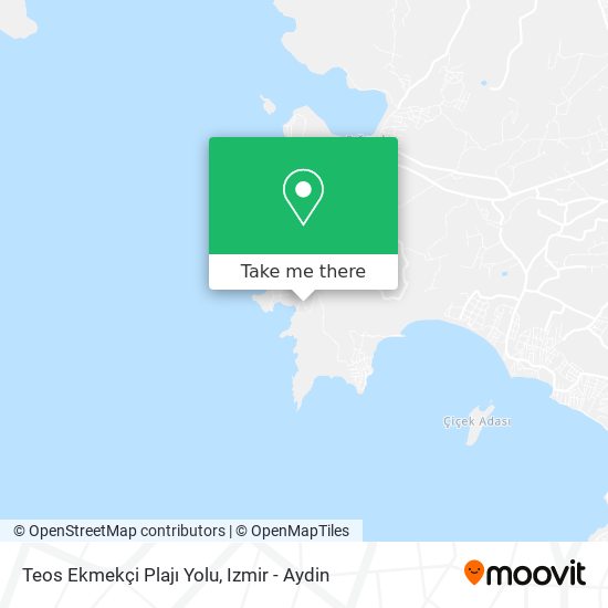 Teos Ekmekçi Plajı Yolu map