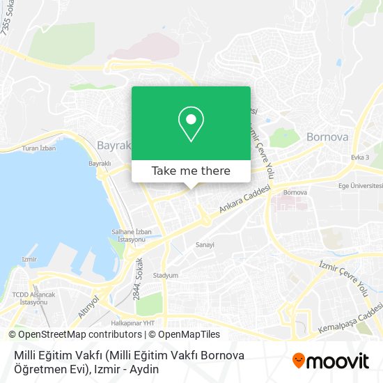 Milli Eğitim Vakfı (Milli Eğitim Vakfı Bornova Öğretmen Evi) map