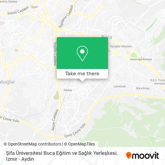 Şifa Üniversitesi Buca Eğitim ve Sağlık Yerleşkesi map
