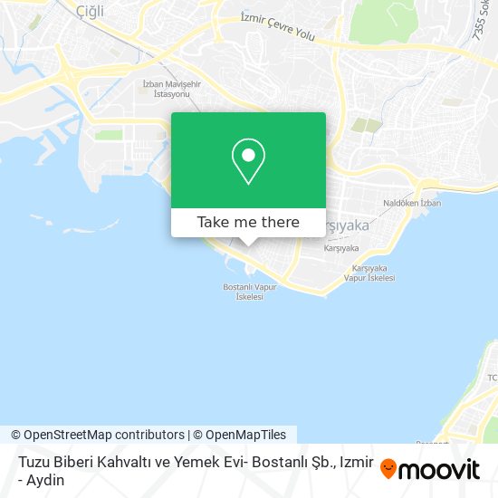 Tuzu Biberi Kahvaltı ve Yemek Evi- Bostanlı Şb. map