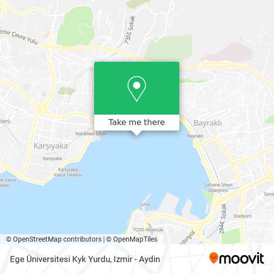Ege Üniversitesi Kyk Yurdu map