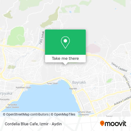 Cordelia Blue Cafe map