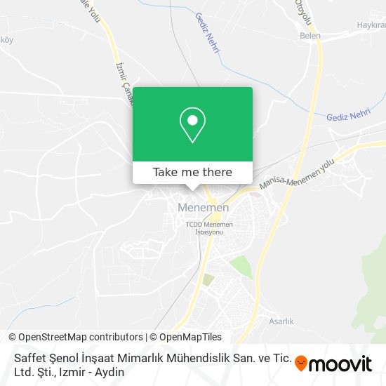 Saffet Şenol İnşaat Mimarlık Mühendislik San. ve Tic. Ltd. Şti. map