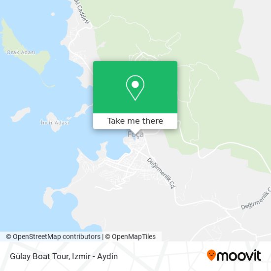 Gülay Boat Tour map