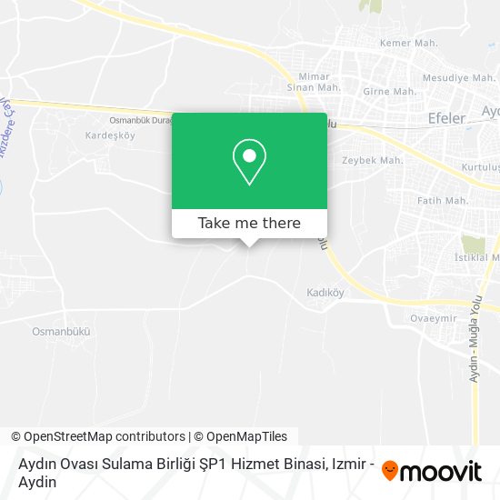Aydın Ovası Sulama Birliği ŞP1 Hizmet Binasi map