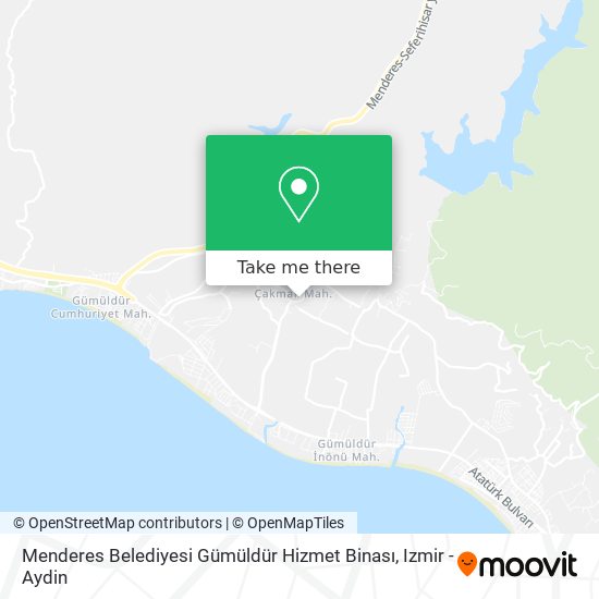 Menderes Belediyesi Gümüldür Hizmet Binası map