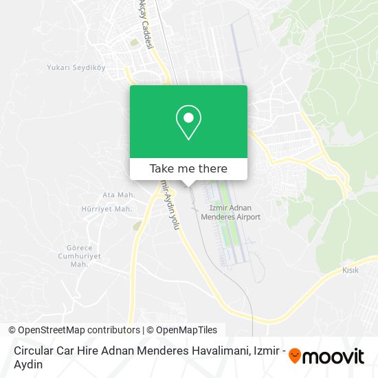Circular Car Hire Adnan Menderes Havalimani map