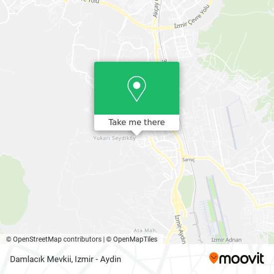 Damlacık Mevkii map