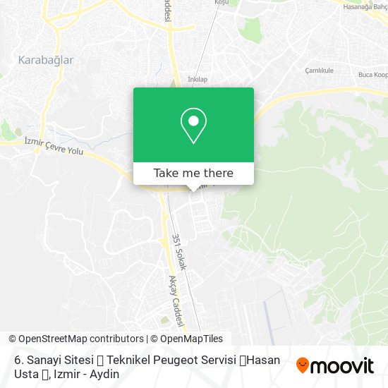 6. Sanayi Sitesi 🔨 Teknikel Peugeot Servisi 🔩Hasan Usta 🔧 map