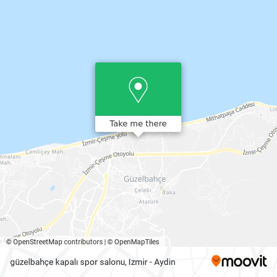 güzelbahçe kapalı spor salonu map