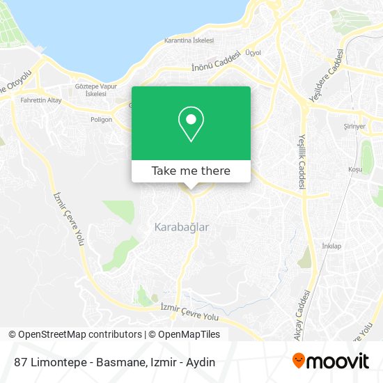 87 Limontepe - Basmane map