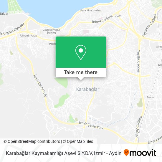 Karabağlar Kaymakamlığı Aşevi S.Y.D.V map