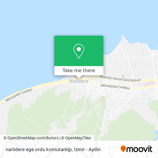 narlıdere ege ordu komutanlığı map