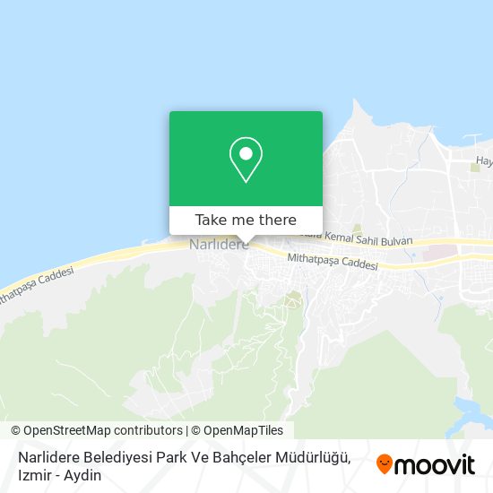 Narlidere Belediyesi Park Ve Bahçeler Müdürlüğü map