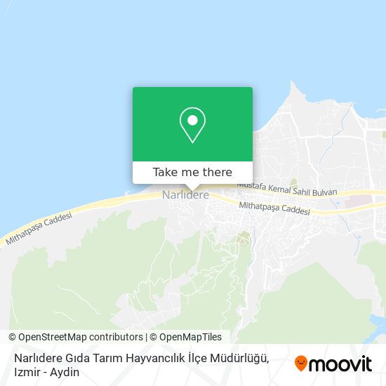 Narlıdere Gıda Tarım Hayvancılık İlçe Müdürlüğü map