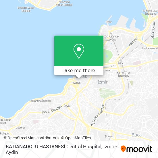 BATIANADOLU HASTANESİ Central Hospital map