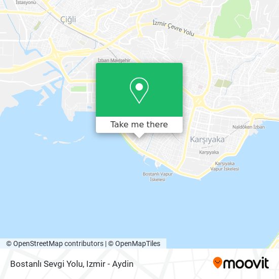 Bostanlı Sevgi Yolu map