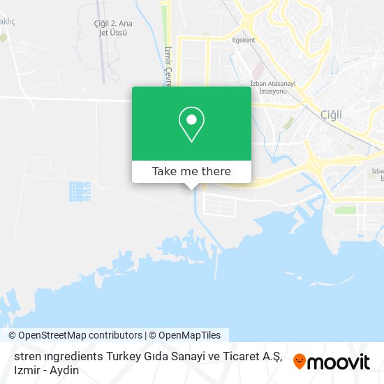 stren ıngredients Turkey Gıda Sanayi ve Ticaret A.Ş map