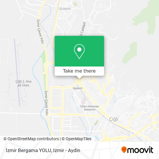 İzmir Bergama YOLU map