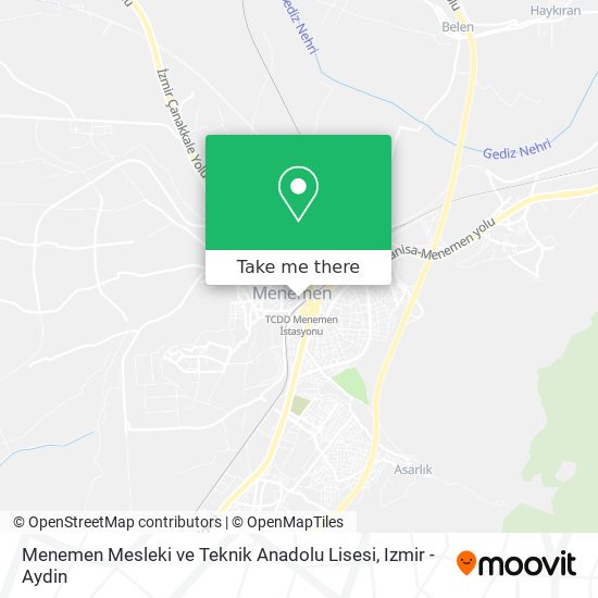 Menemen Mesleki ve Teknik Anadolu Lisesi map