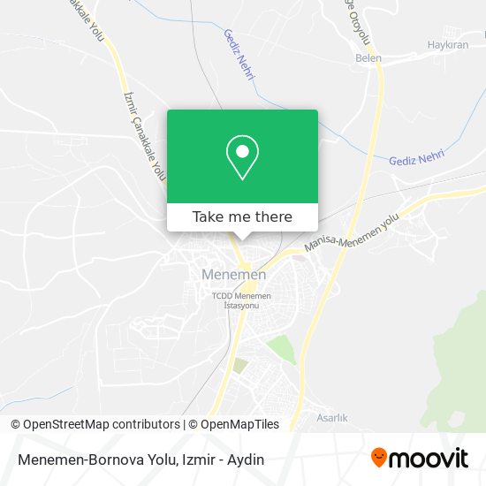 Menemen-Bornova Yolu map