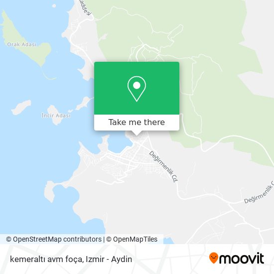 kemeraltı avm foça map