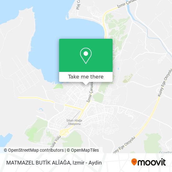 how to get to matmazel butik aliaga in aliaga by bus or train