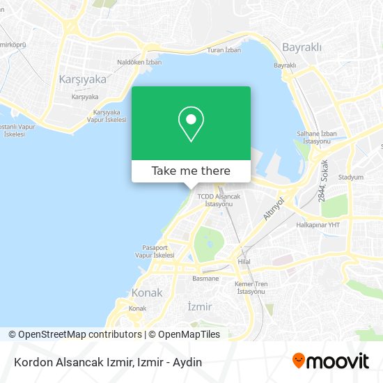 Kordon Alsancak Izmir map