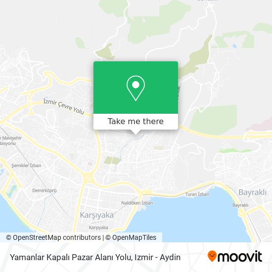 Yamanlar Kapalı Pazar Alanı Yolu map