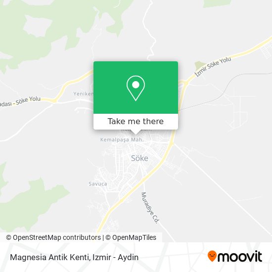 Magnesia Antik Kenti map