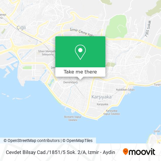 Cevdet Bilsay Cad. / 1851 / 5 Sok. 2 / A map