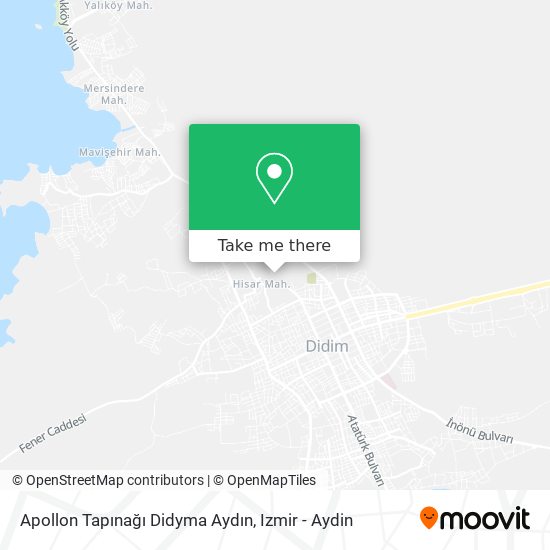 Apollon Tapınağı Didyma Aydın map