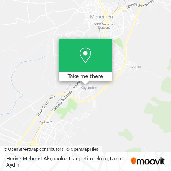 Huriye-Mehmet Akçasakız İlköğretim Okulu map