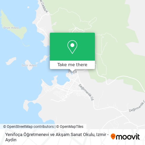 Yenifoça Öğretmenevi ve Akşam Sanat Okulu map