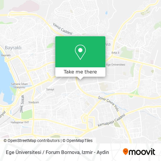 Ege Üniversitesi / Forum Bornova map